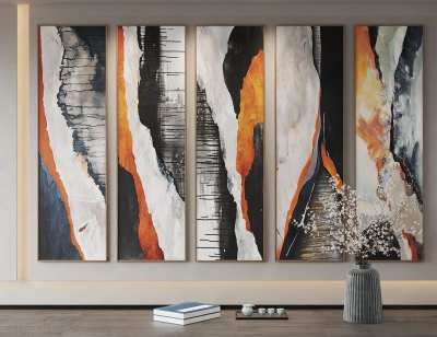 现代装饰画3D模型下载